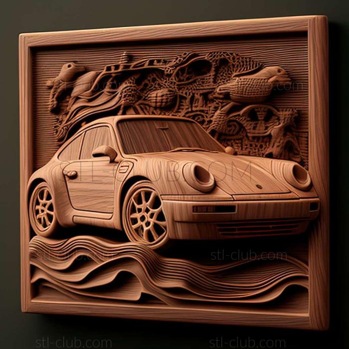 3D мадэль Porsche 964 (STL)